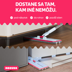 Dvojkomorový plochý mop - samočistiaci