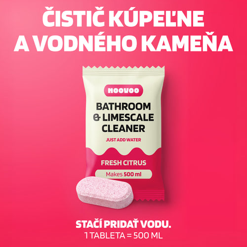 Čistič kúpeľne a vodného kameňa v tabletách