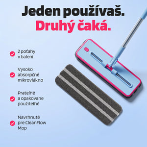 NÁHRADNÉ POŤAHY NA CLEANFLOW MOP 2ks